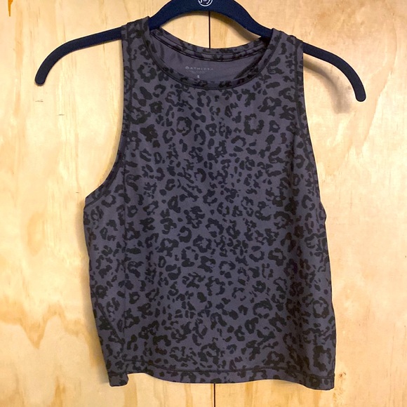 Athleta leopard print, crop tank top size S - Picture 1 of 7